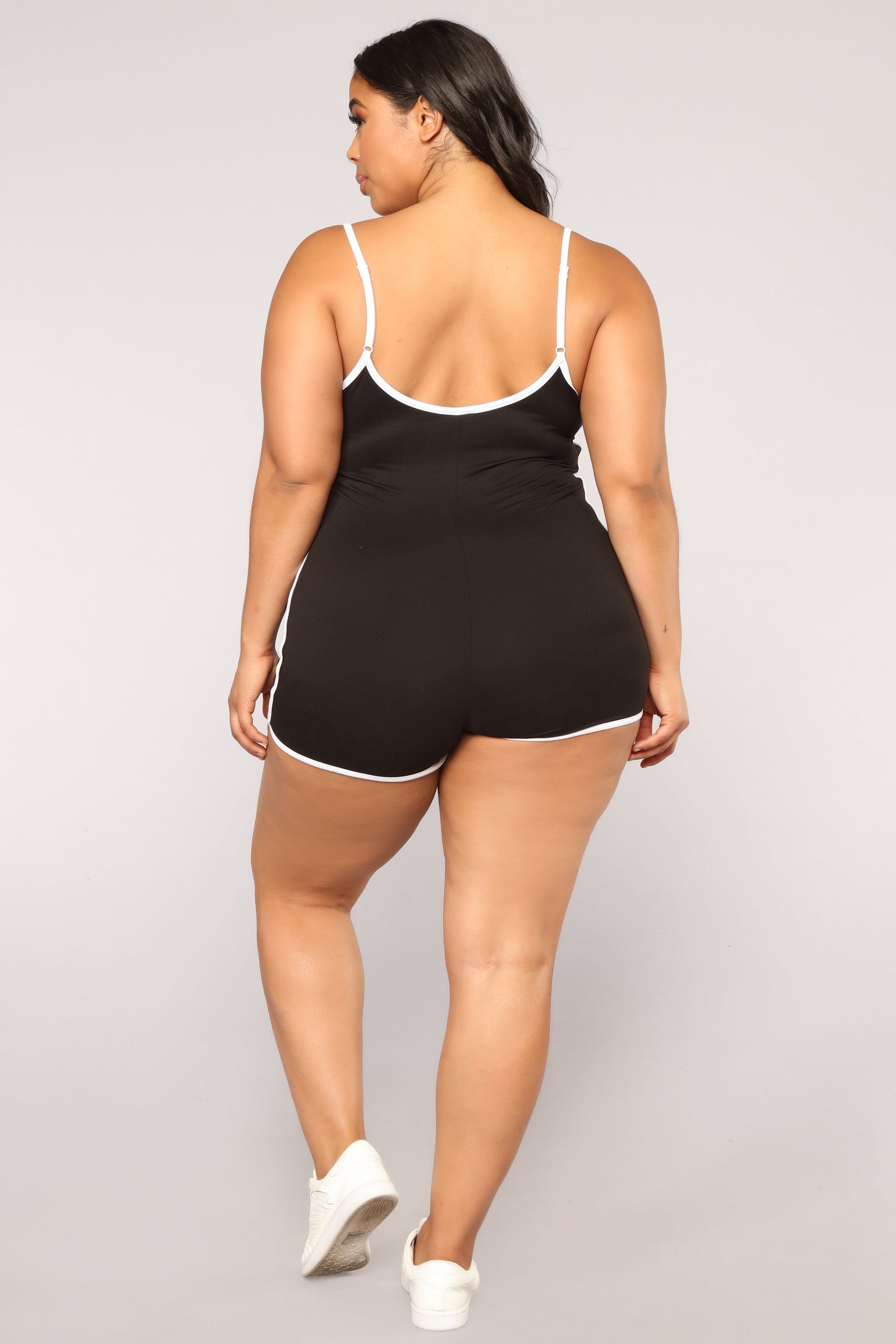 Go The Extra Mile Active Romper - Black