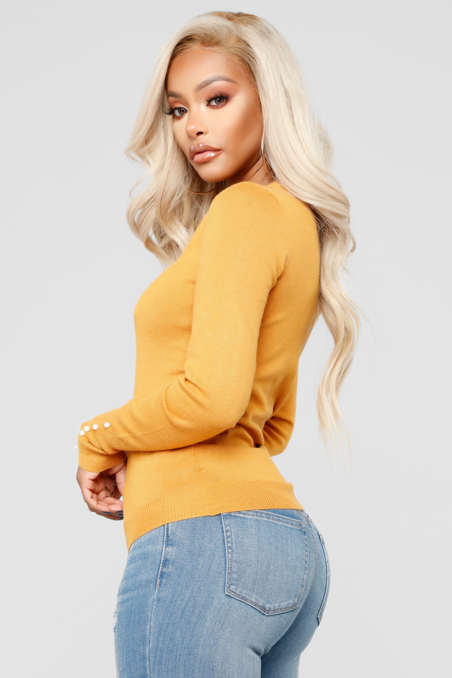 Doesn't Matter To Me Sweater - Mustard