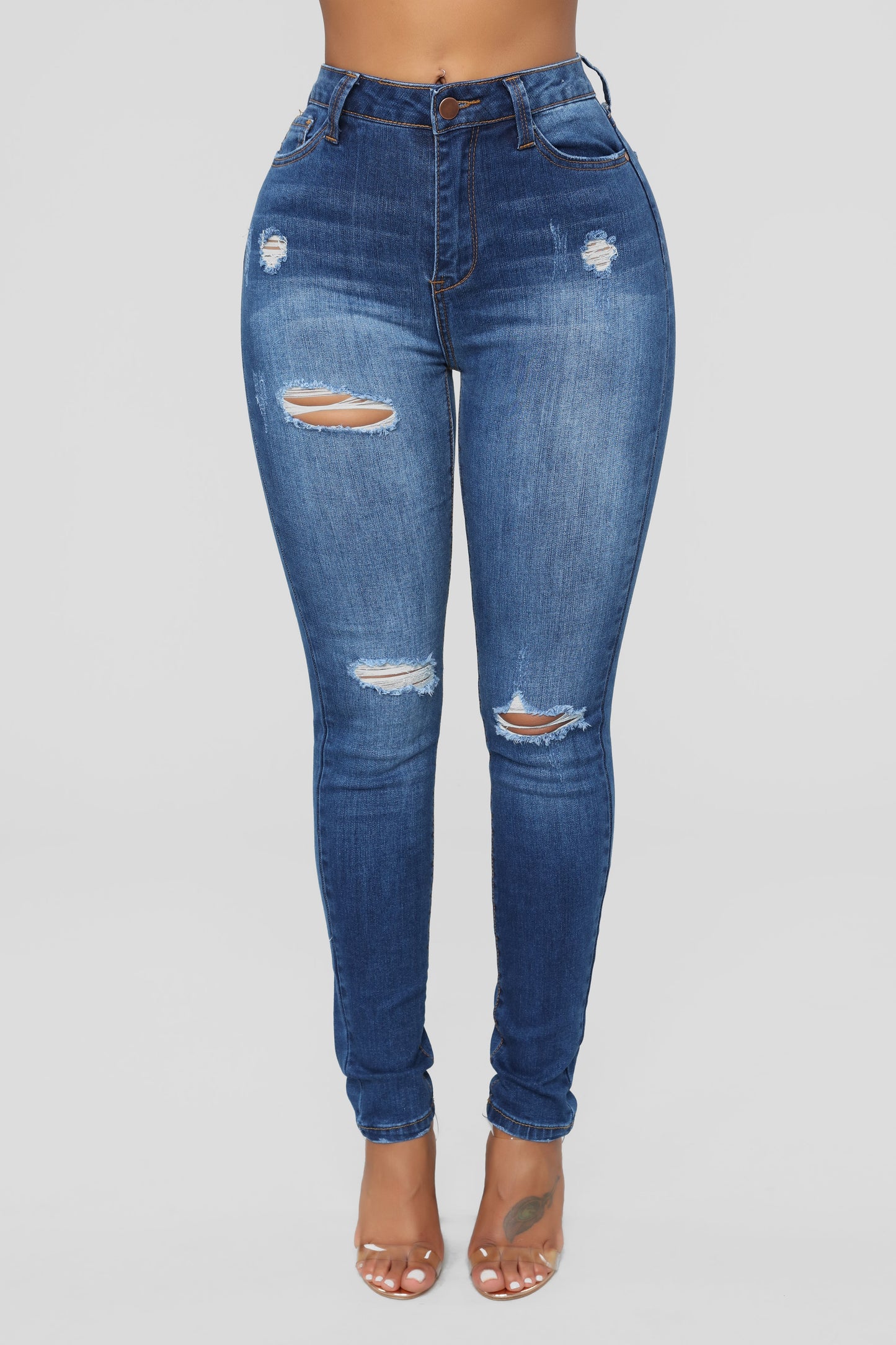 Hannah High Rise Jeans - Dark Denim