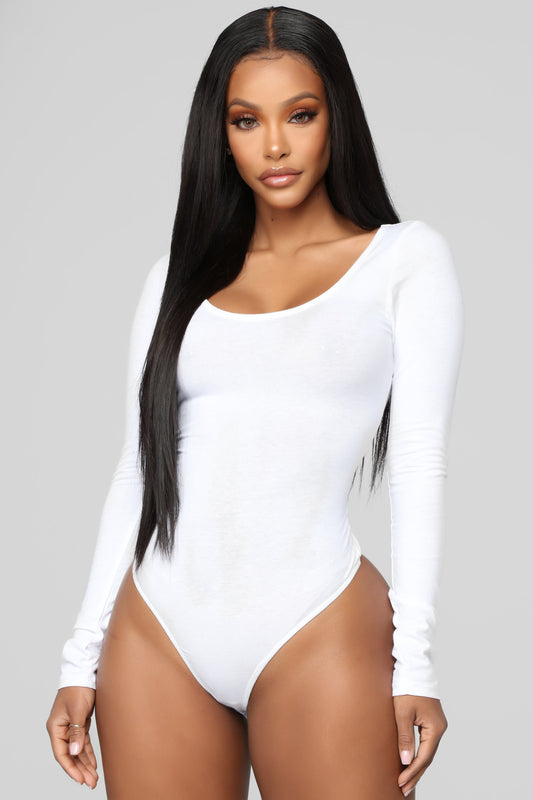 Right On Cue Bodysuit - White