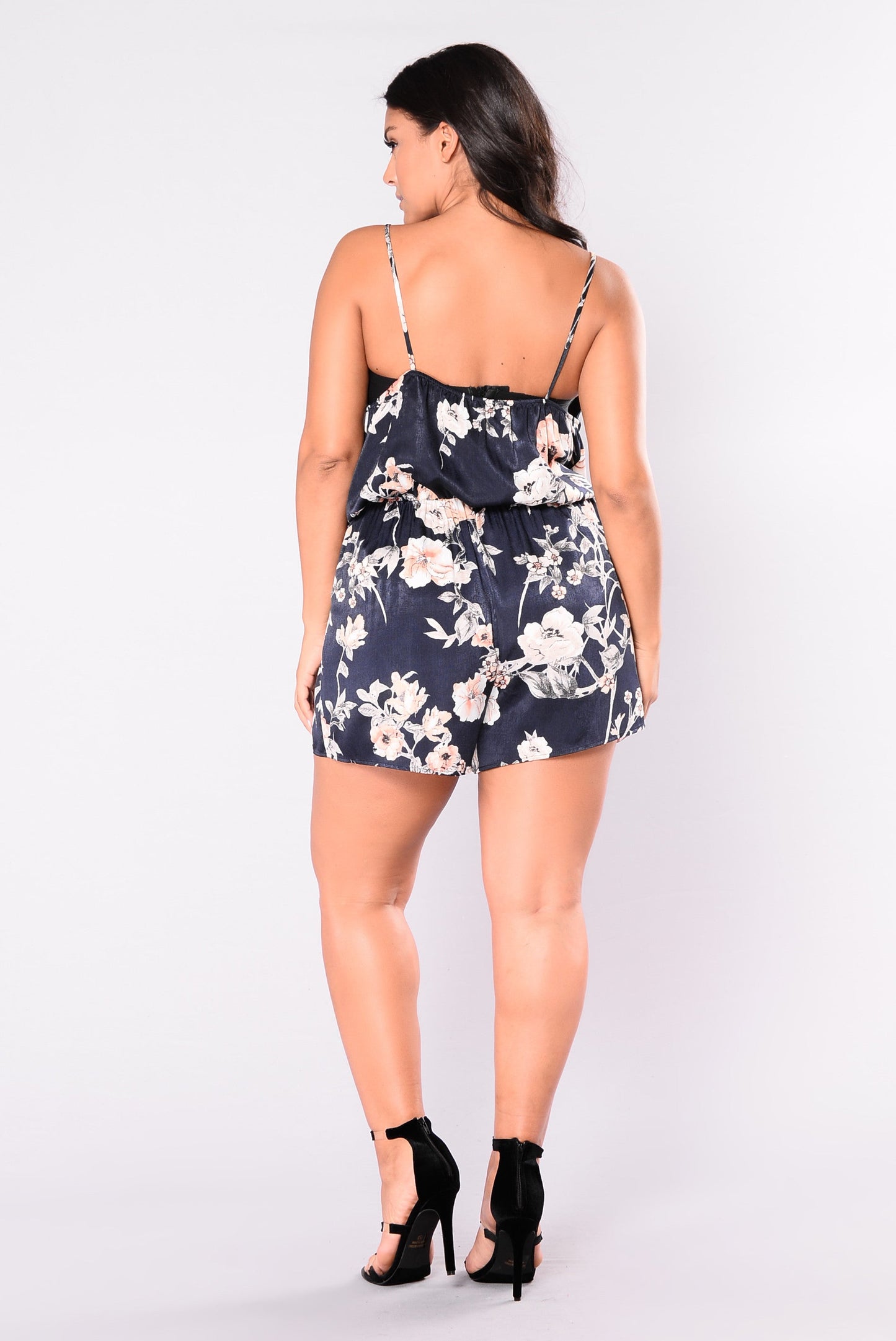 Feeling Girly Romper - Navy