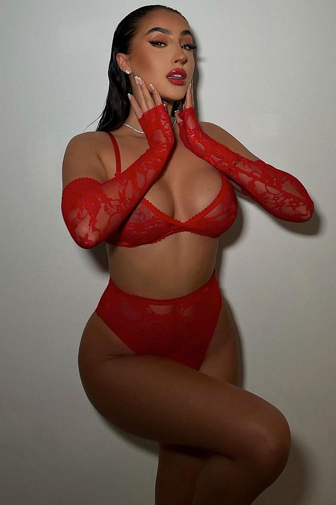 Feels Good Being Bad 2 Piece Set - Red