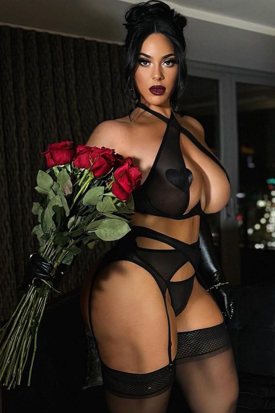 Naughty Romance 5 Piece Set - Black