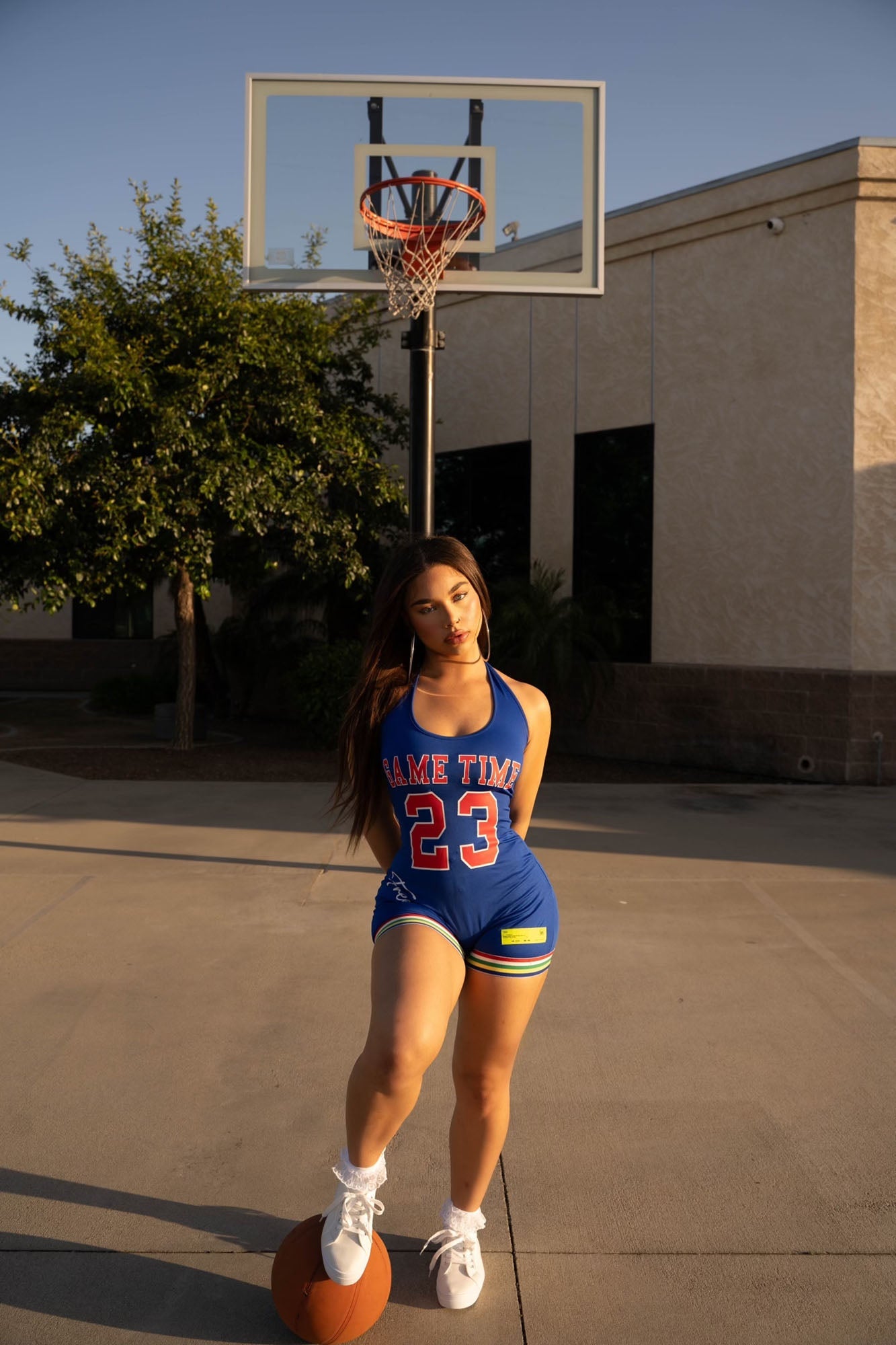 Game Time Romper - Royal